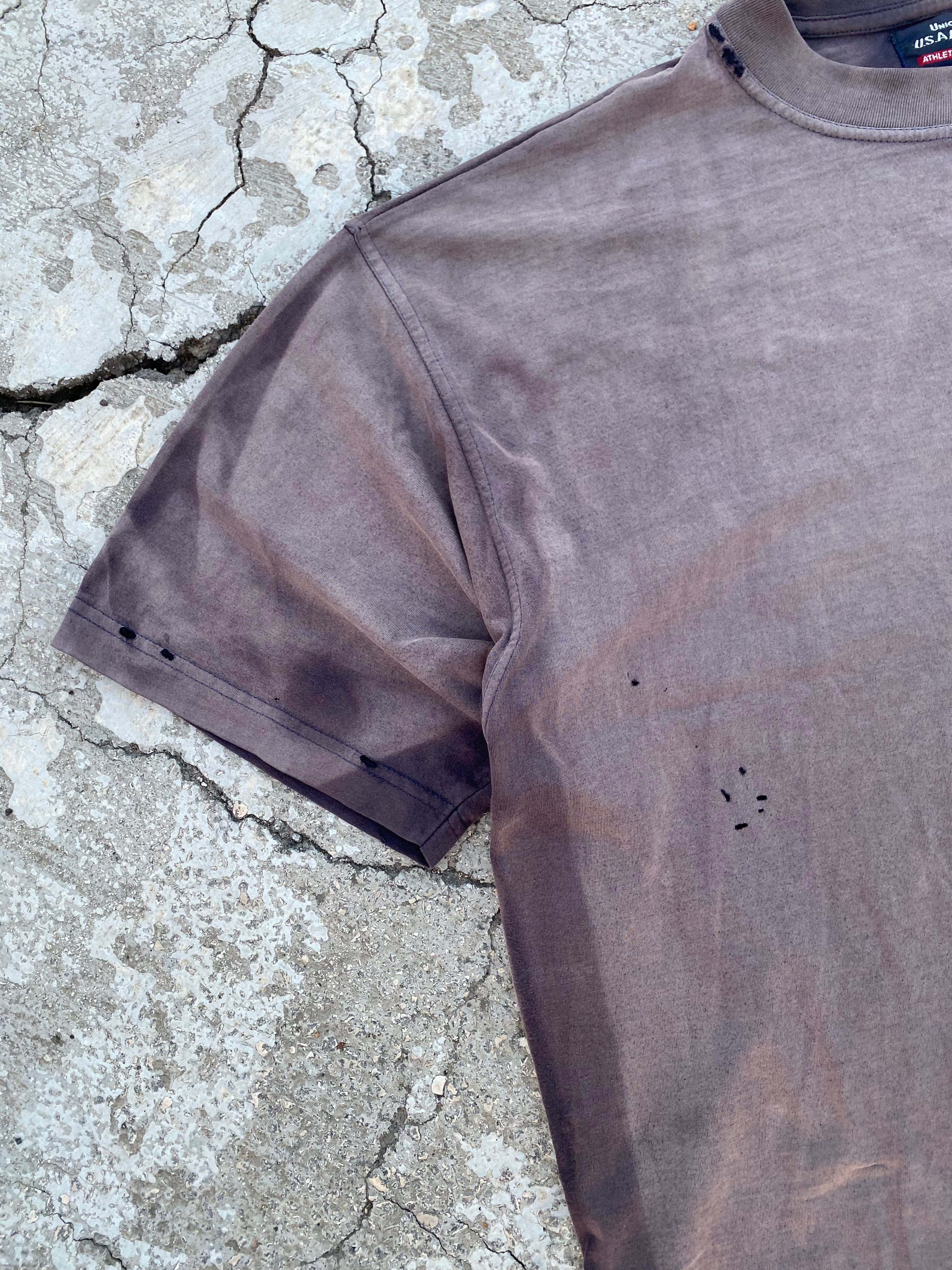2000’S SUN FADE-DISTRESSED BLANK TEE (XL)