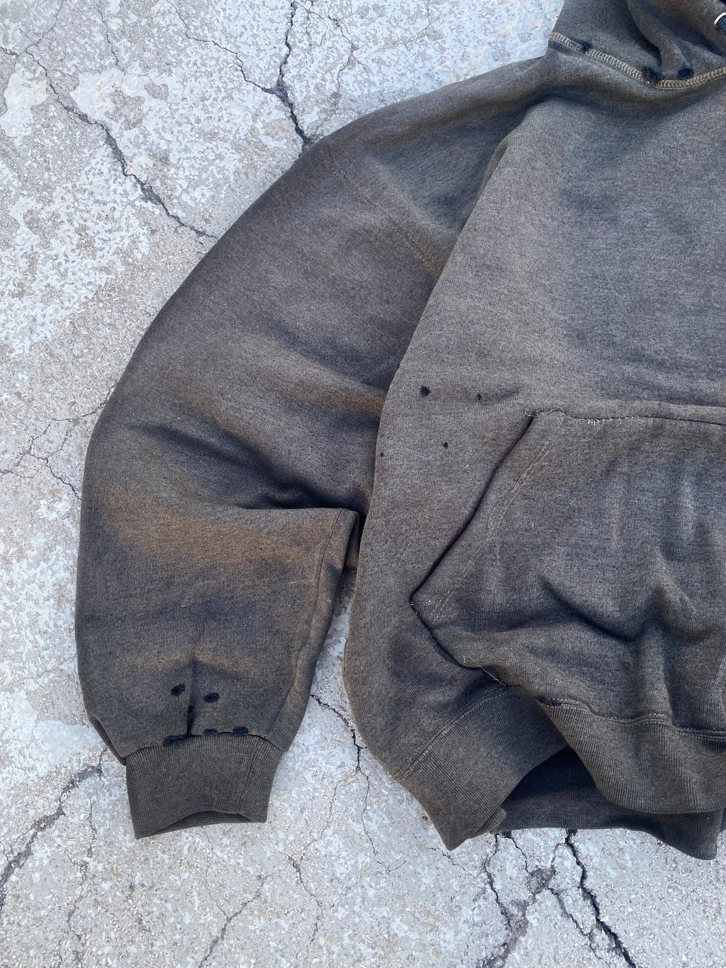 1990’S SUN FADE BLANK HOODIE (XL)