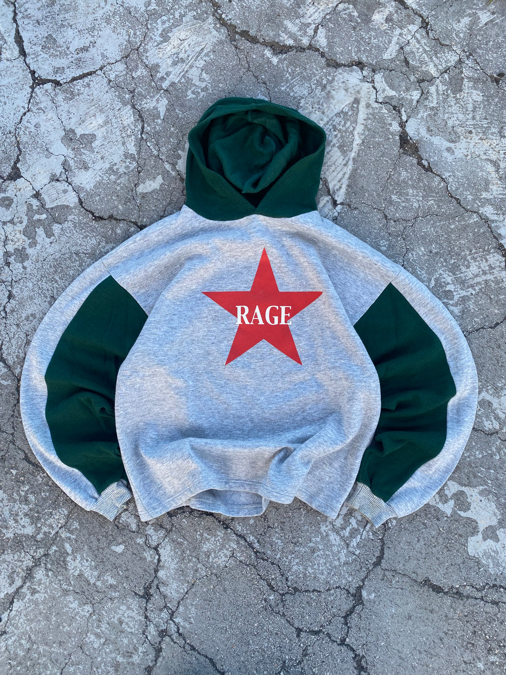 1990'S RAGE AGAINST THE MACHINE MERCH HOODIE (L)