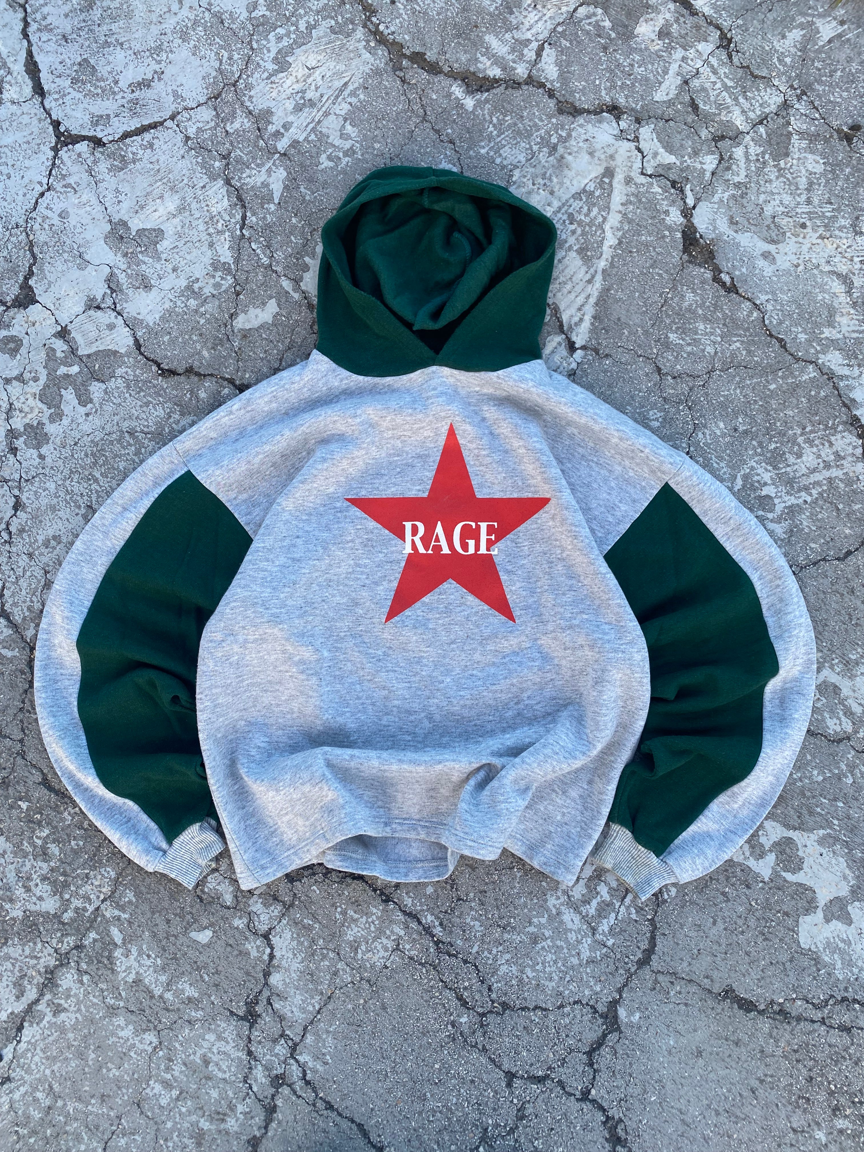 1990'S RAGE AGAINST THE MACHINE MERCH HOODIE (L)