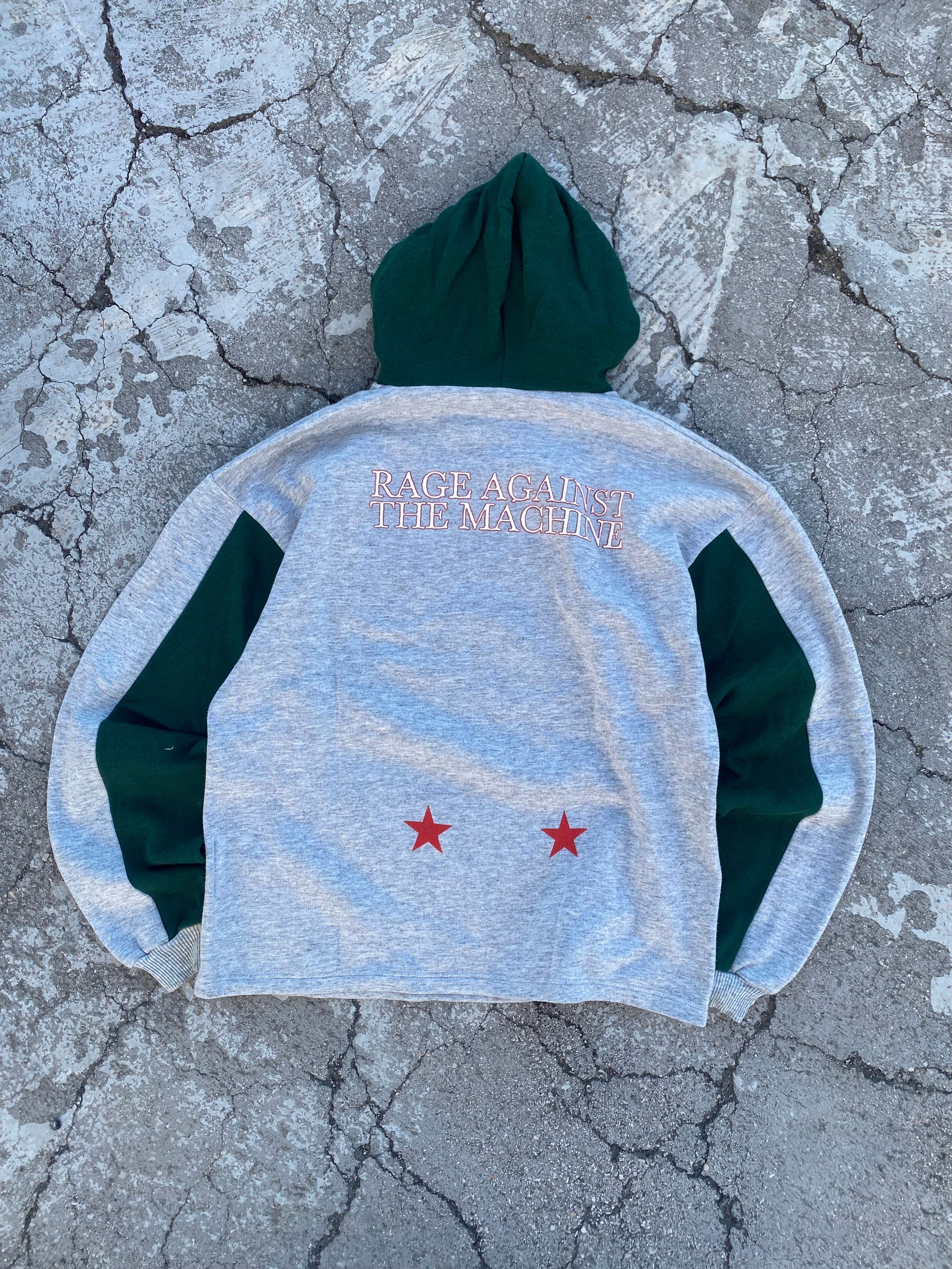 1990'S RAGE AGAINST THE MACHINE MERCH HOODIE (L)