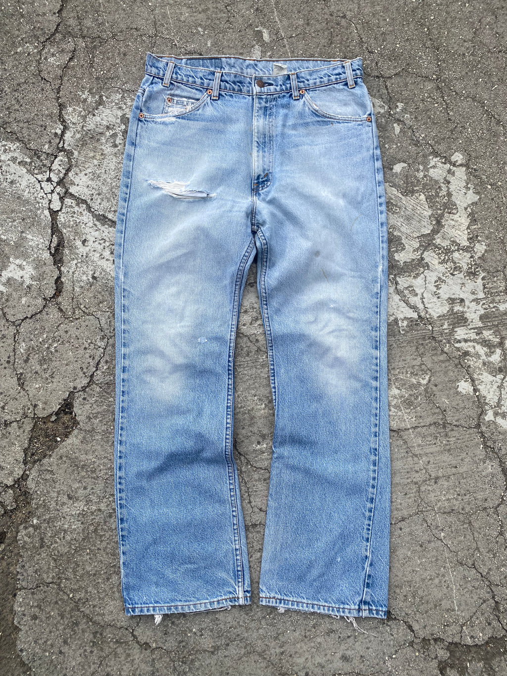1990'S LEVI'S SADDLEMAN 517 BOOTCUT ORANGE TAB (W36 L32)