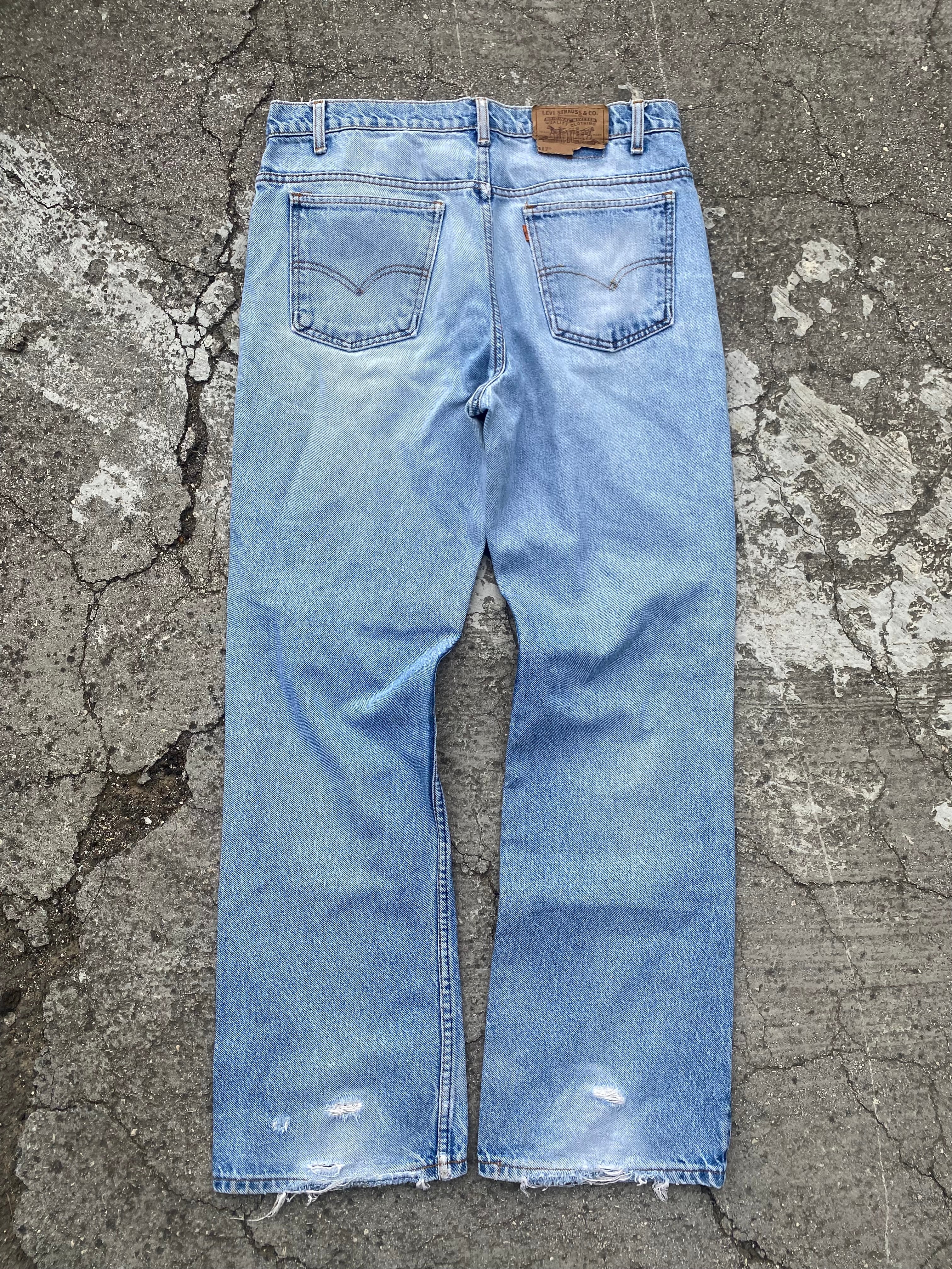 1990'S LEVI'S SADDLEMAN 517 BOOTCUT ORANGE TAB (W36 L32)
