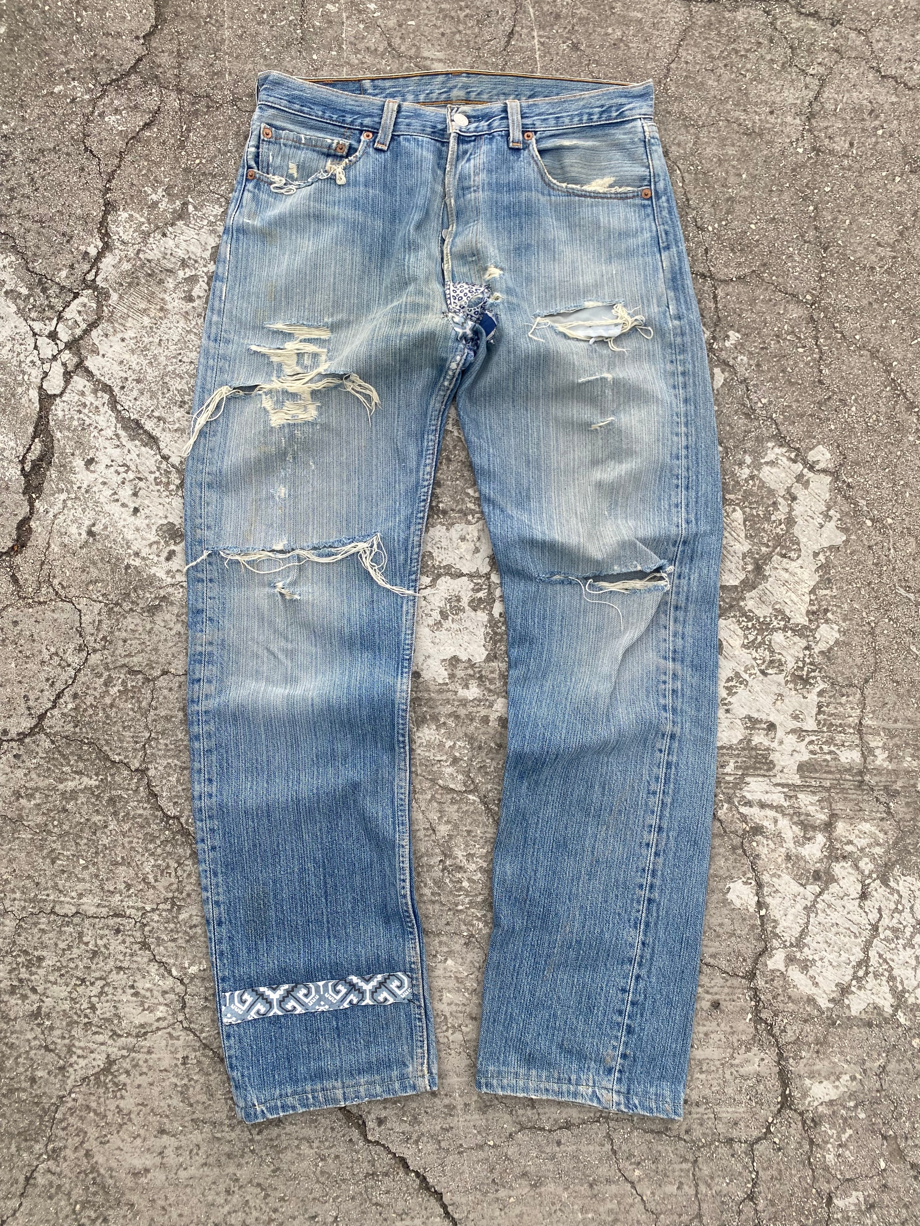 1990'S LEVI'S "BANDANA" 501 MADE IN USA (W33)