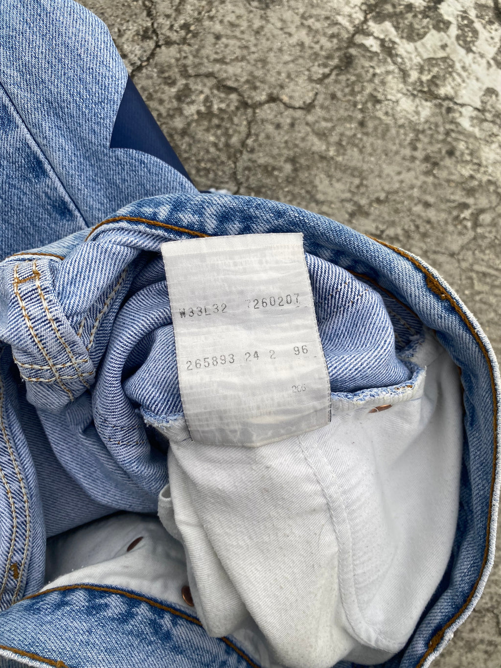 1990'S LEVI'S NY ORANGE TAB 726 WASHED (W32)