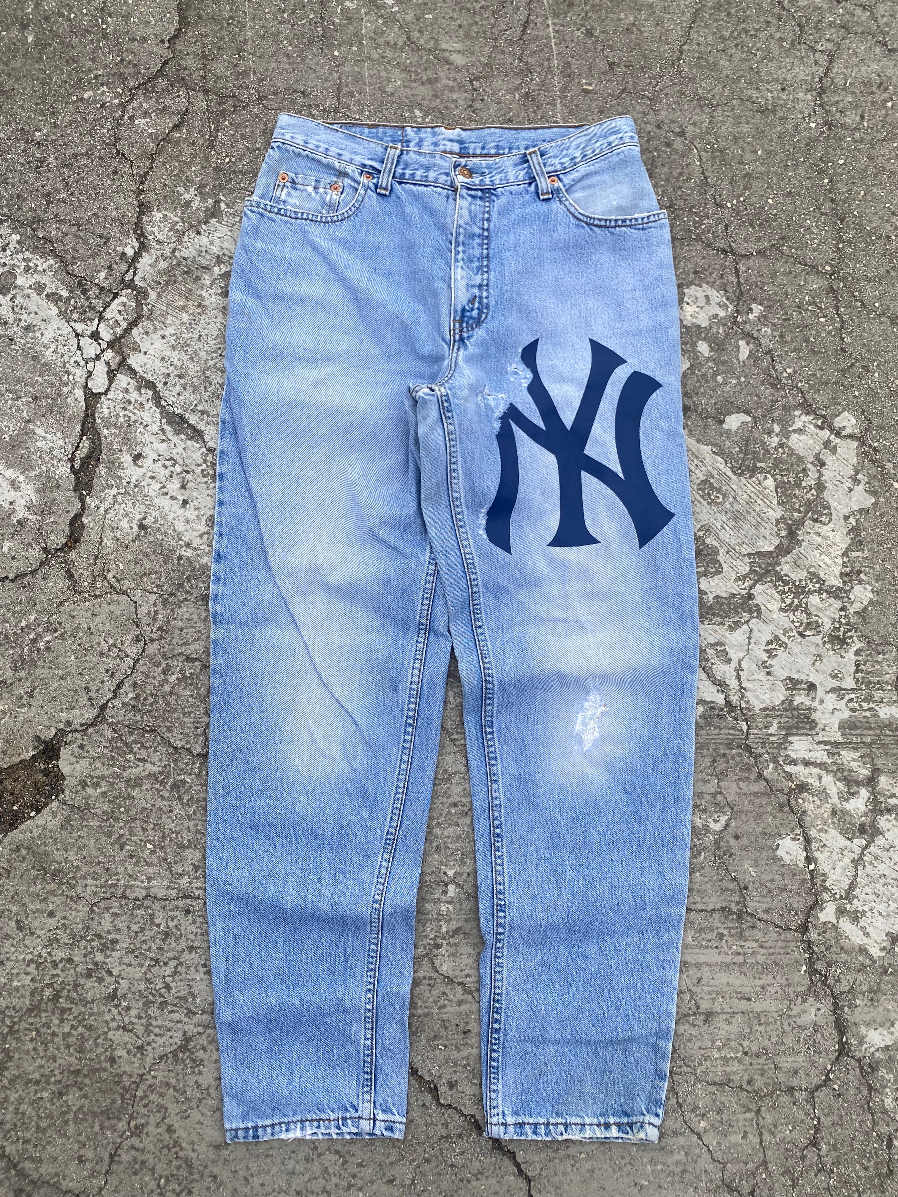 1990'S LEVI'S NY ORANGE TAB 726 WASHED (W32)