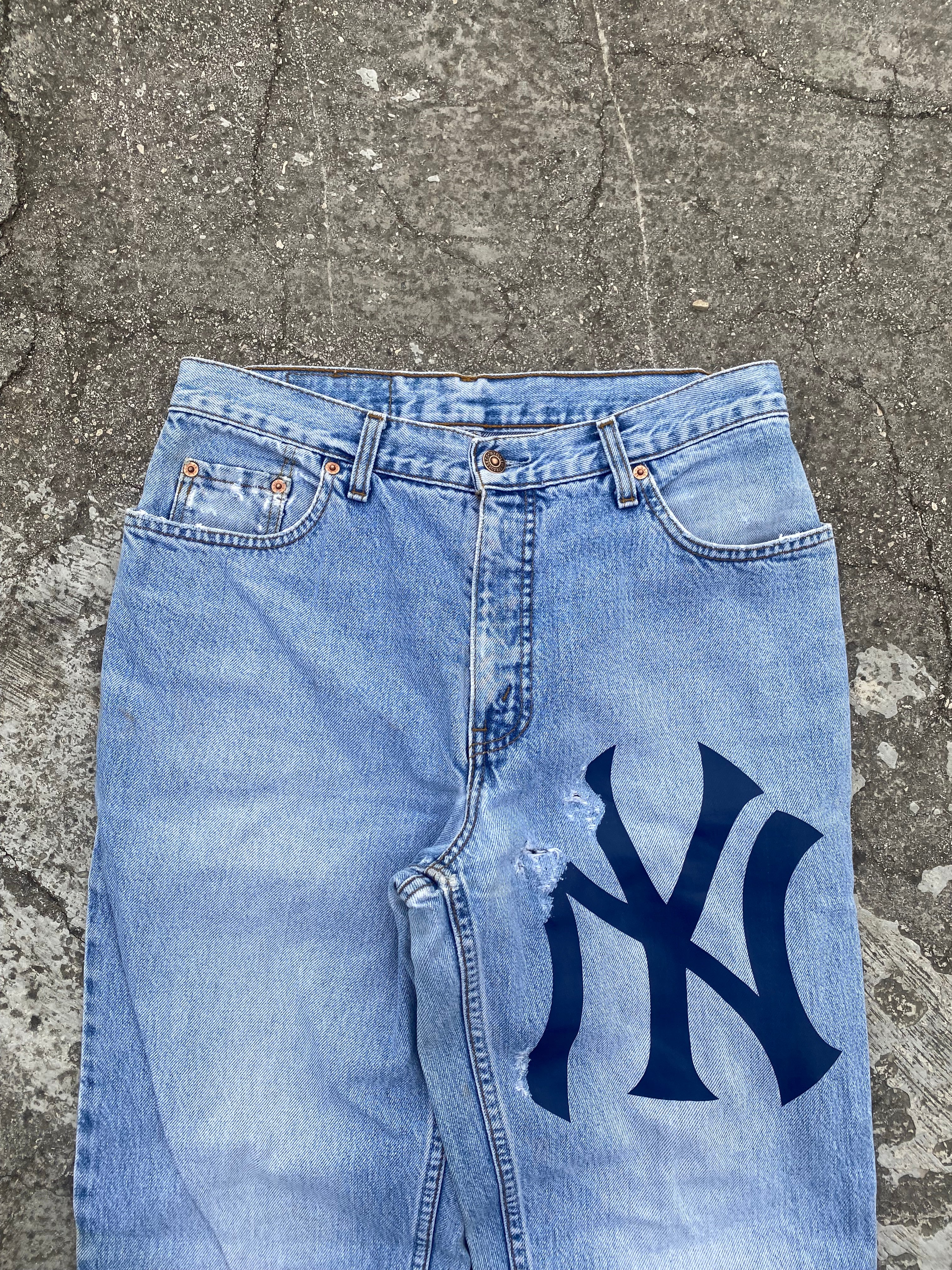 1990'S LEVI'S NY ORANGE TAB 726 WASHED (W32)