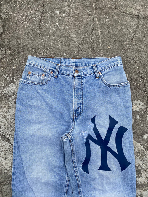 1990'S LEVI'S NY ORANGE TAB 726 WASHED (W32)