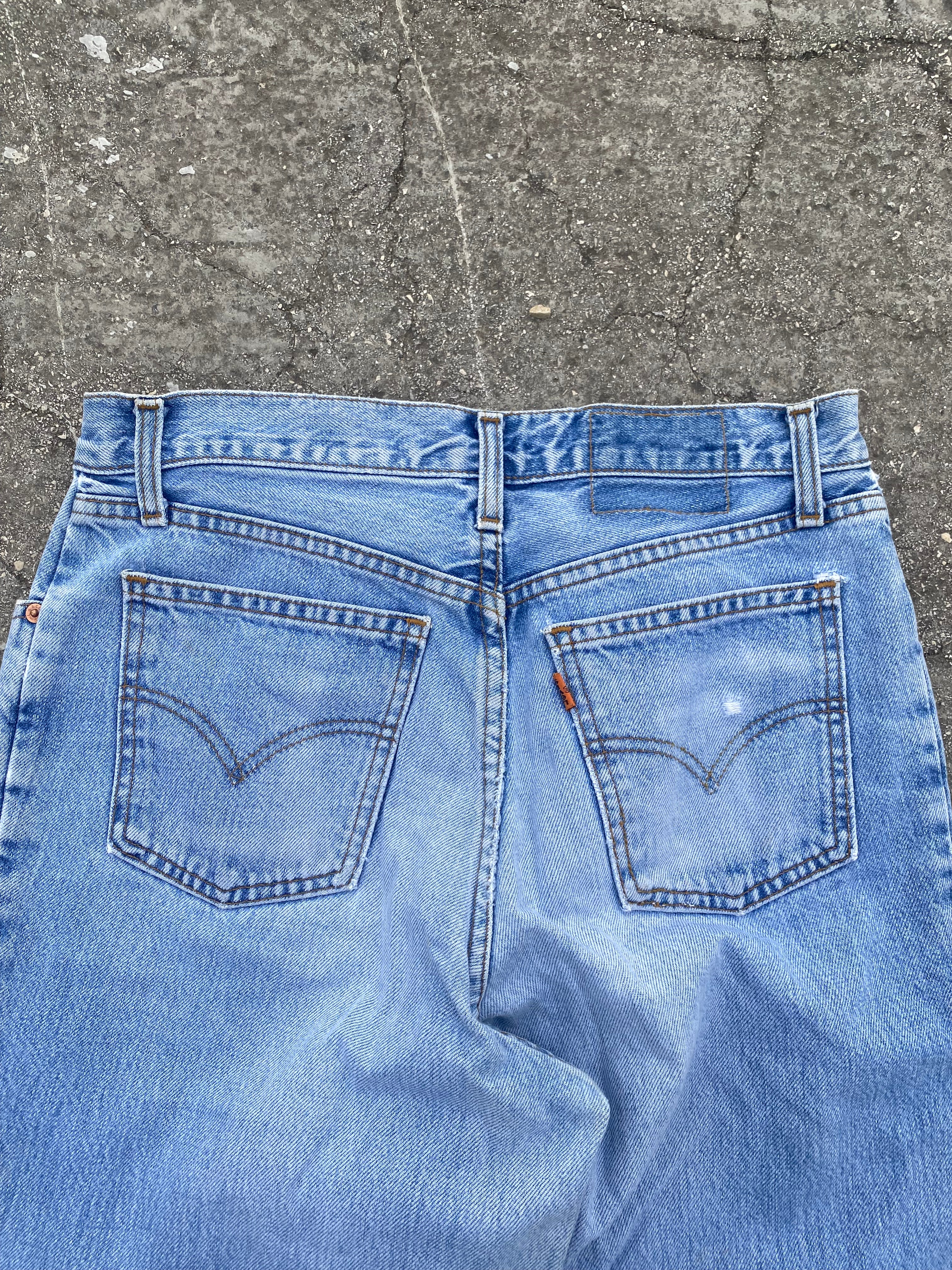 1990'S LEVI'S NY ORANGE TAB 726 WASHED (W32)