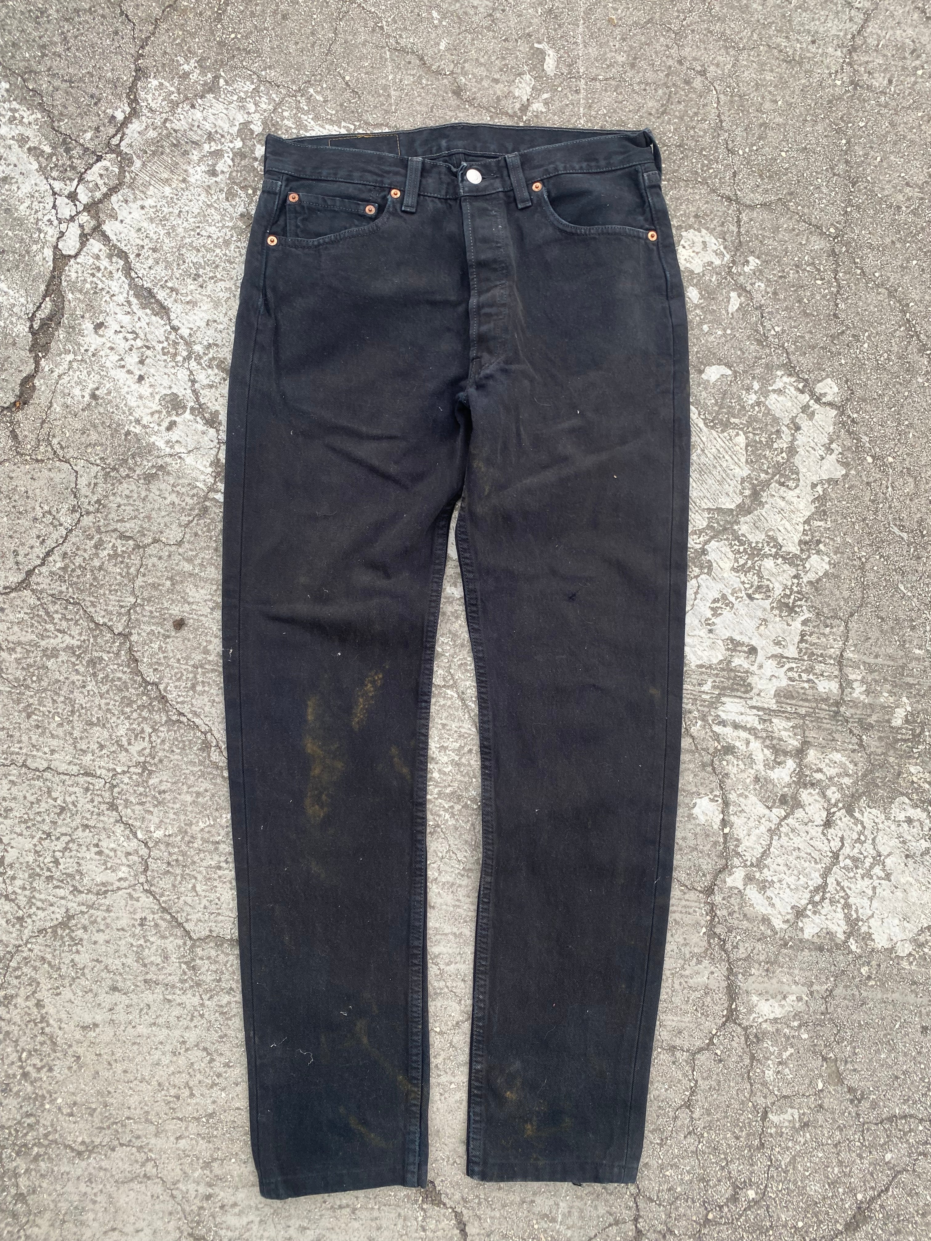 1990'S LEVI'S SUN BLEACH BLACK (W31)