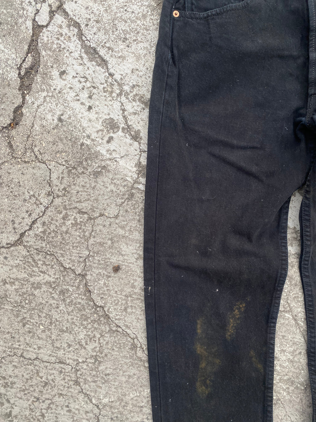 1990'S LEVI'S SUN BLEACH BLACK (W31)