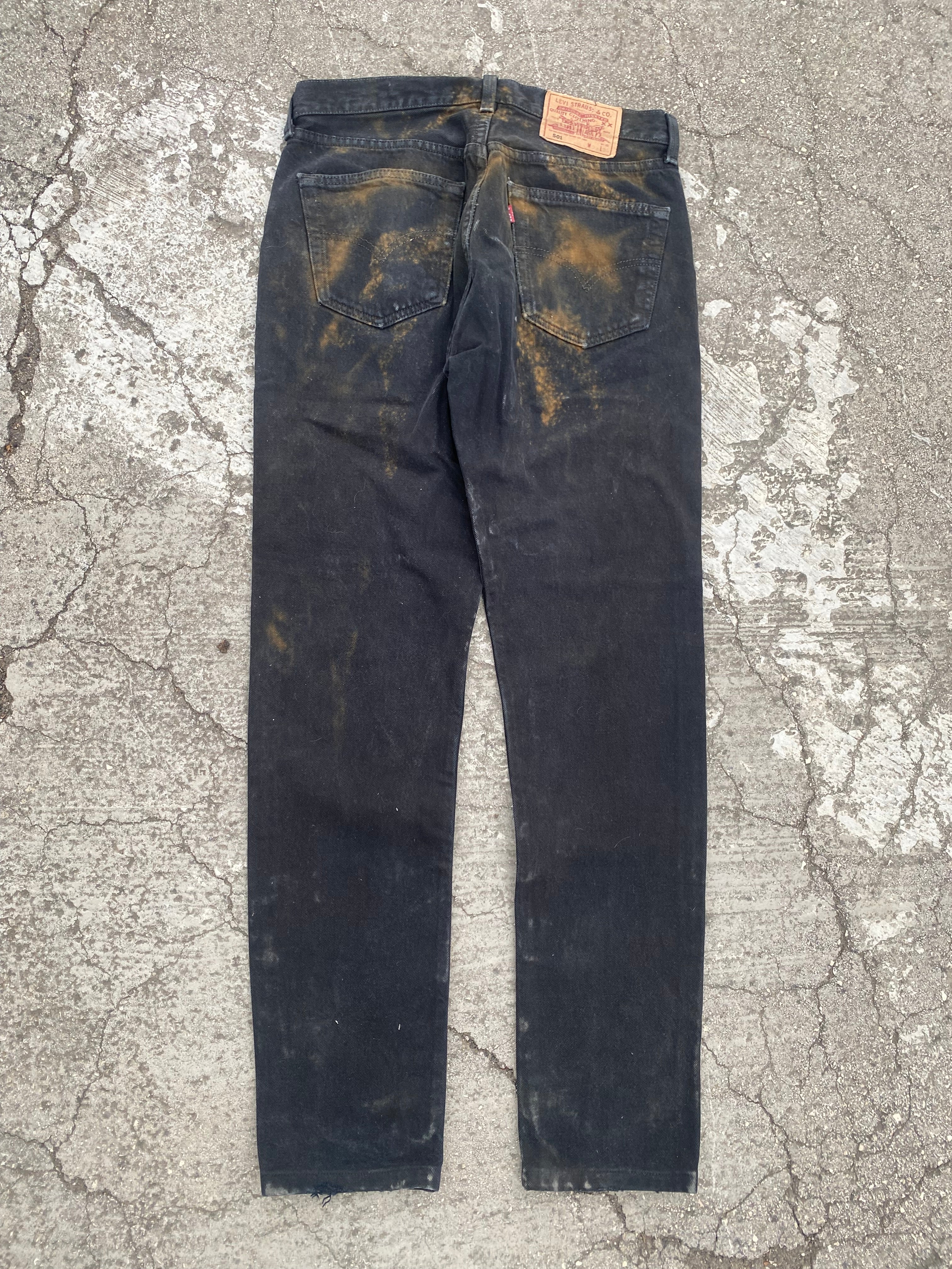 1990'S LEVI'S SUN BLEACH BLACK (W31)