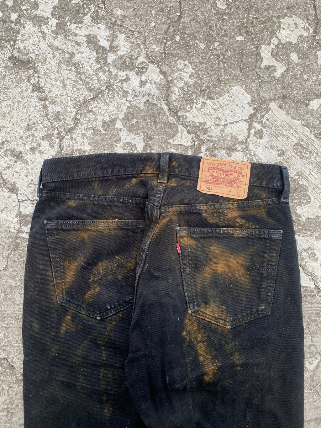 1990'S LEVI'S SUN BLEACH BLACK (W31)