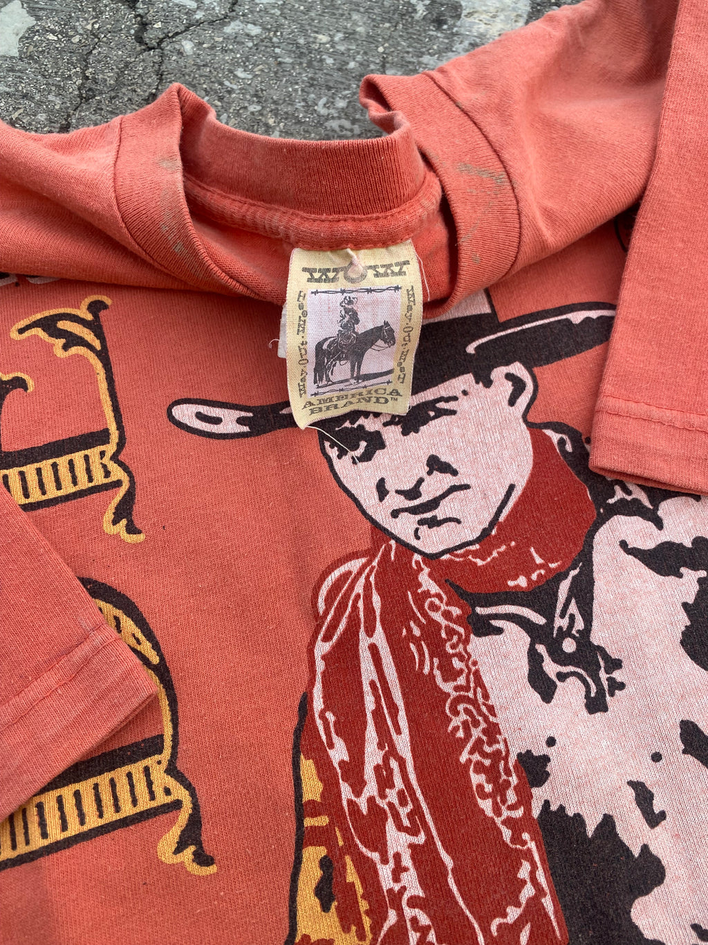 1990'S SINGLE STITCH COWBOY TEE (M-L)