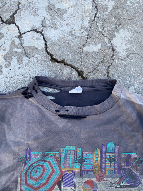 1990'S SUN FADE-DESTROYED MIAMI BEACH TEE (XL-XXL)