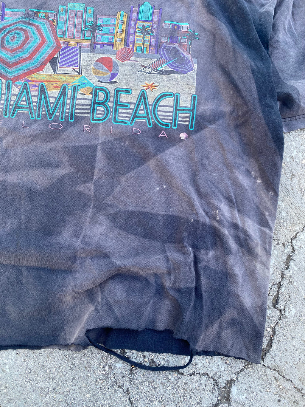 1990'S SUN FADE-DESTROYED MIAMI BEACH TEE (XL-XXL)