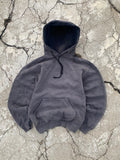 2000'S SUN FADE BLACK BLANK HOODIE (S-M)