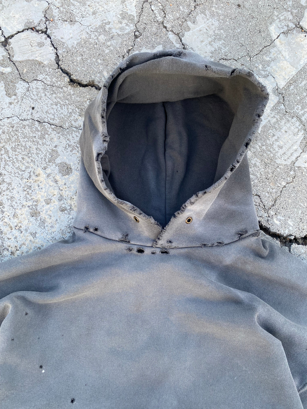 2000'S SUN FADED BLANK HOODIE (L)