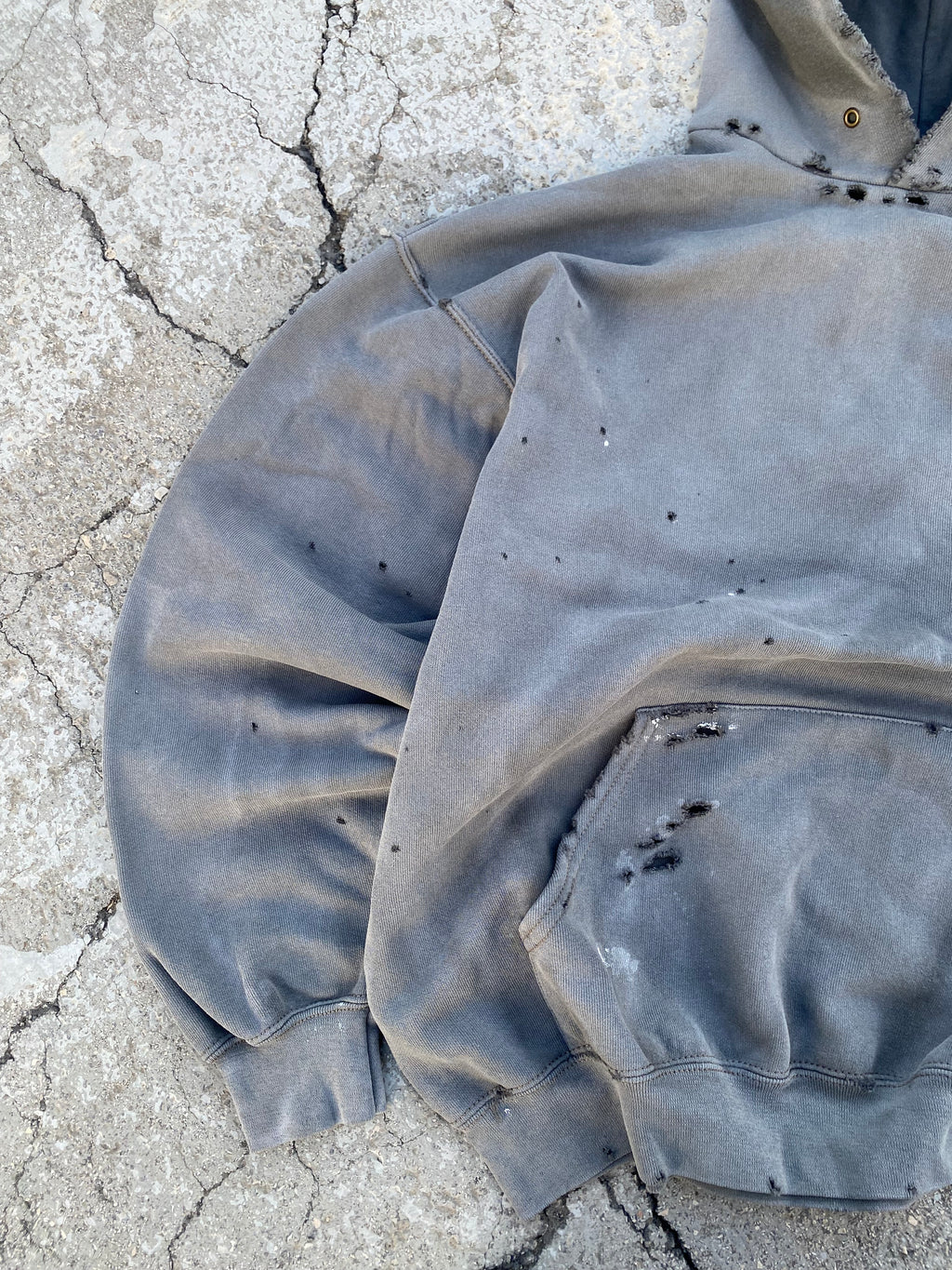 2000'S SUN FADED BLANK HOODIE (L)
