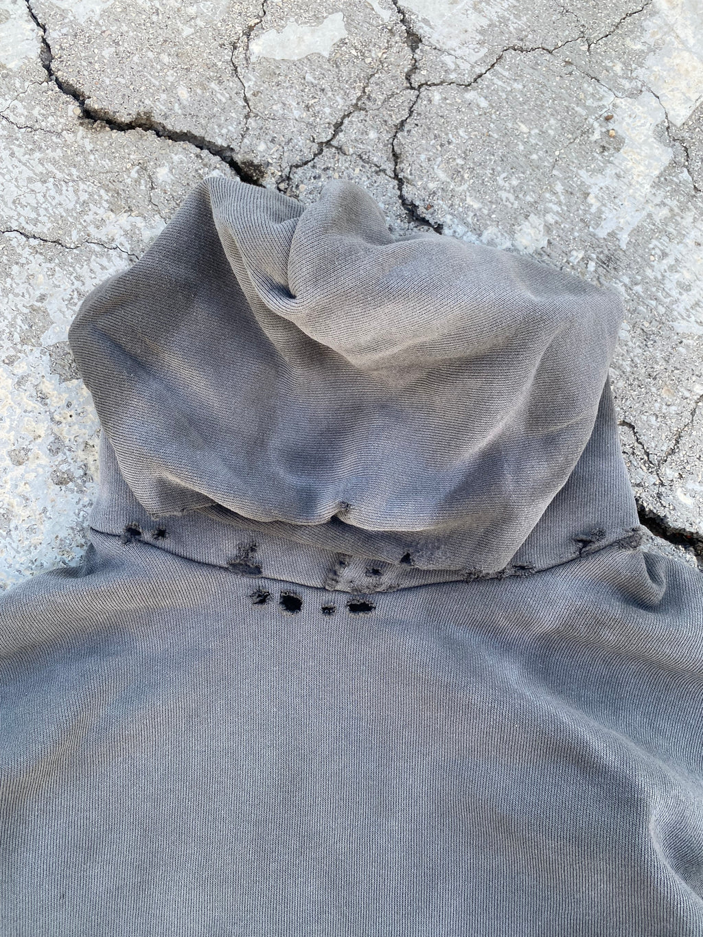2000'S SUN FADED BLANK HOODIE (L)