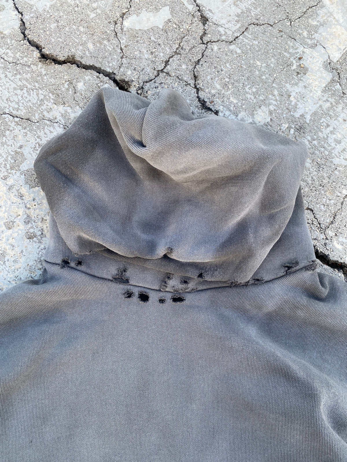 2000'S SUN FADED BLANK HOODIE (L)