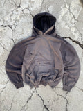 2000'S SUN FADE DESTROYED BLANK HOODIE (L)