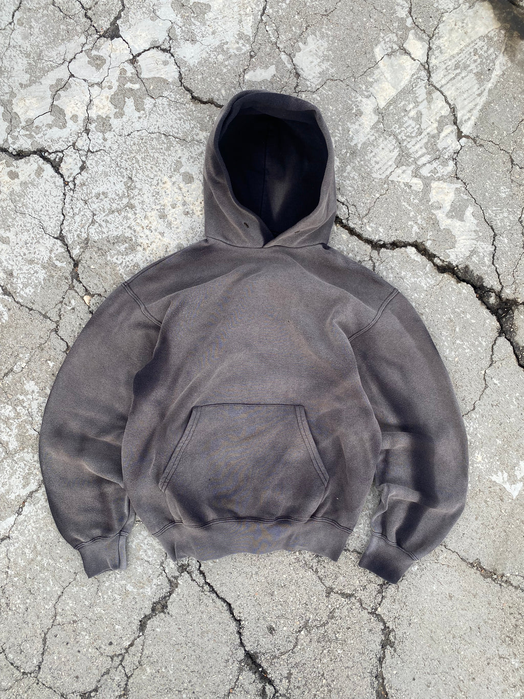 2000'S SUN FADE BLANK HOODIE (S)