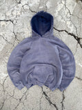 1990'S SUN FADE BLANK RAGLAN HOODIE (XL)