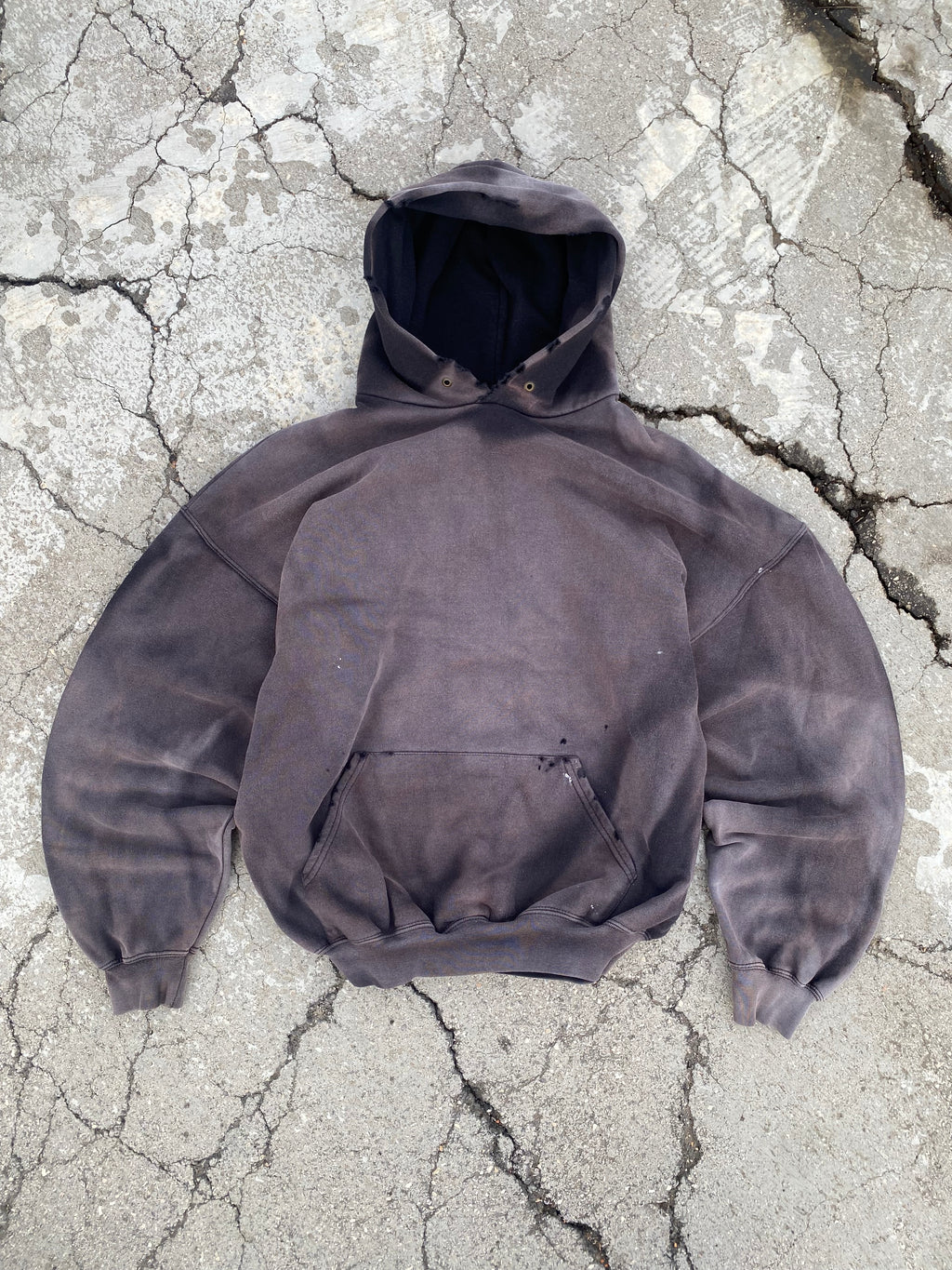2000'S SUN FADE BLANK HOODIE (XXL)