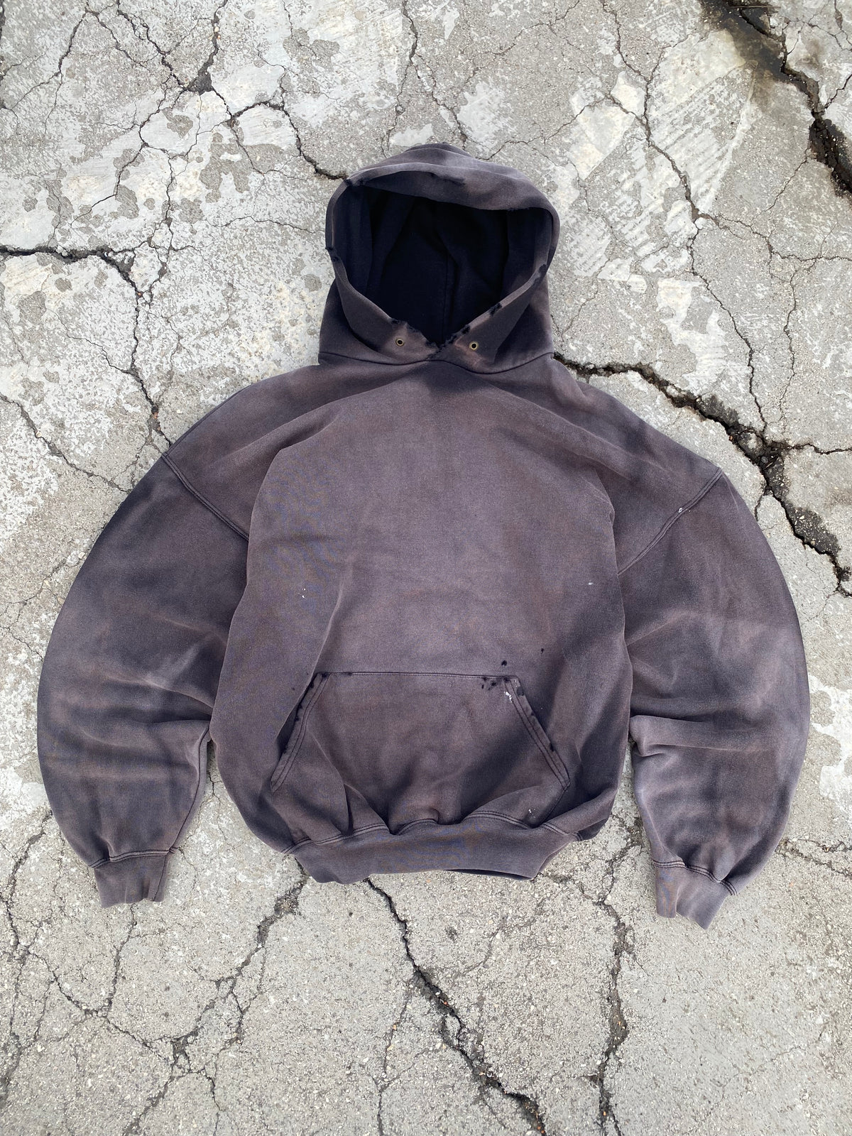 2000'S SUN FADE BLANK HOODIE (XXL)