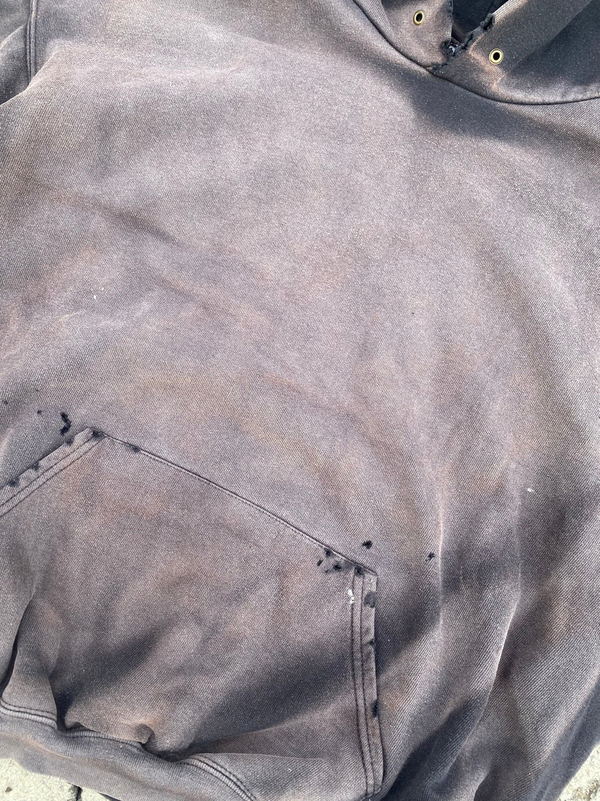 2000'S SUN FADE BLANK HOODIE (XXL)