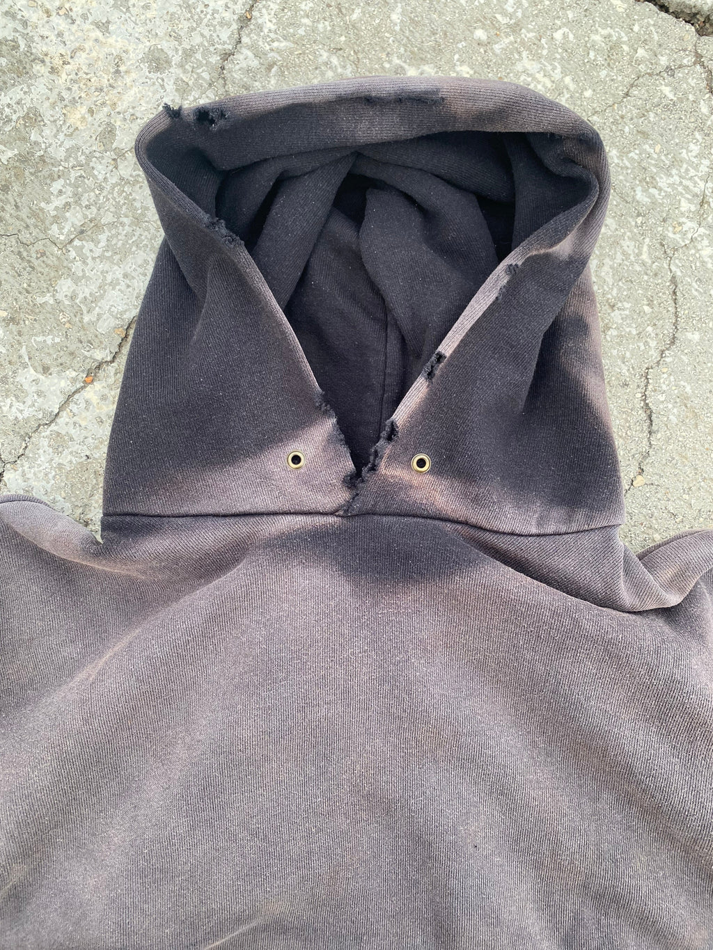 2000'S SUN FADE BLANK HOODIE (XXL)