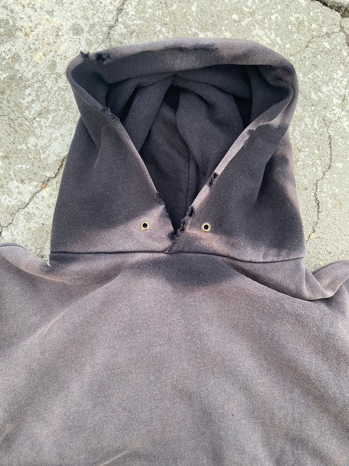 2000'S SUN FADE BLANK HOODIE (XXL)